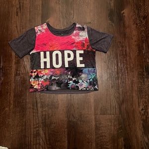 Floral hope shirt.